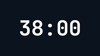 38 Minutes Countdown Timer | Gentle Alarm & Visual Effect | Timer for Workouts, Reminders, Tasks