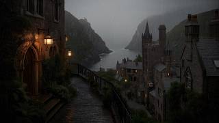 “The City Beyond the Cliffs” — A Rainy Gothic Evening by the Sea | Dark academia playlits