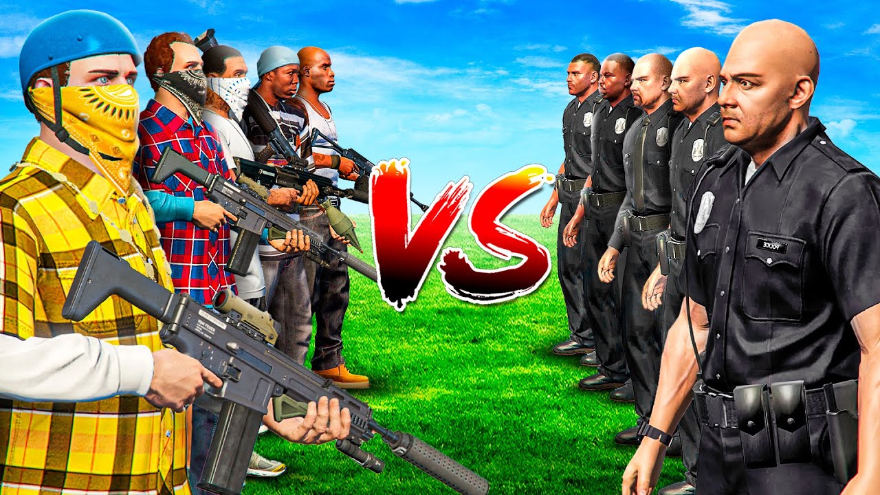 GANGSTERS vs COPS In GTA 5!
