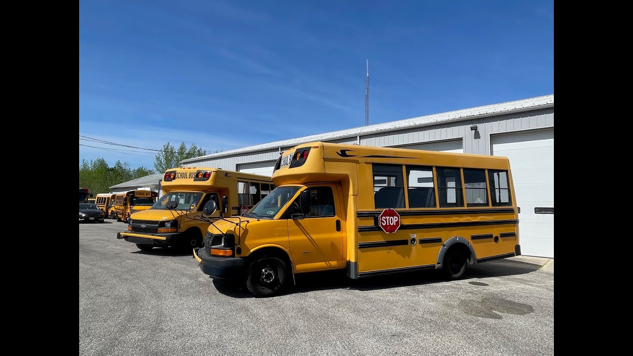 1345 Blue Bird Diesel ADA mini school buses with wheel chair access TWO ...