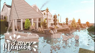 3 Story Lake House Mansion - Bloxburg Speedbuild (500k)