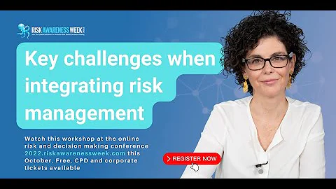 Key challenges when integrating risk management into planning at #RAW2022 - first 5 minutes