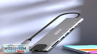 8 In 1 Type C Aluminum Alloy Multi Function Dock With Ethernet Port Card Reader USB