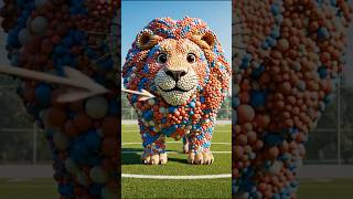 GIANT Foam Lion Transforms REALISTICALLY with Arrow Arc! 🤯 The Mascot Vibrato Assistant screenshot 3