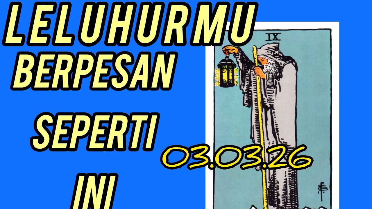 🧓LELUHURMU BERPESAN: UNTUK MUNDUR SEJENAK DAN MENGISI ULANG ENERGI MU🥷👼🧖‍♀️#tarotreading 