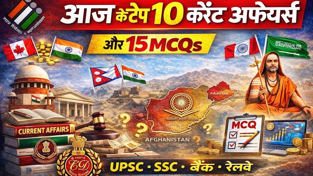 Today Current Affairs 3 मार्च 2026 | Top 10 News + 15 MCQ | UPSC | SSC | CGL | Railway | Bank