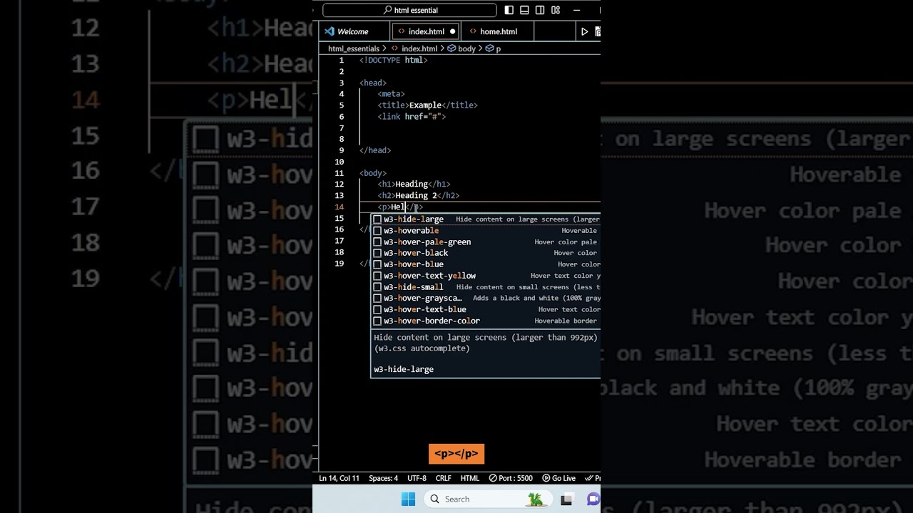 Top 15 Html Elements 8 7