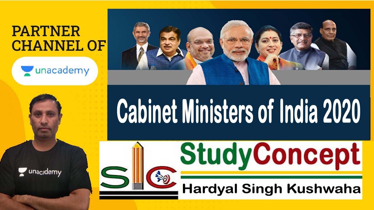 Ministers of India 2020 upsc, mppsc, IB, ssc cgl, MPSI