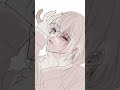 髪と手のイラストメイキング #clips #illustration #厚塗り#shorts #short
