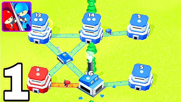 Tower War - Tactical Conquest - Walkthrough Part 1 Levels 1-10 New Game - Android Gameplay