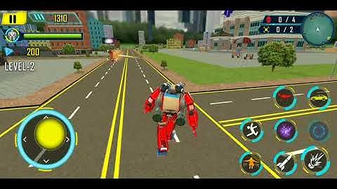 Drone Robot Car Gaming - Robot Transforming Games - Android Gameplay #2
