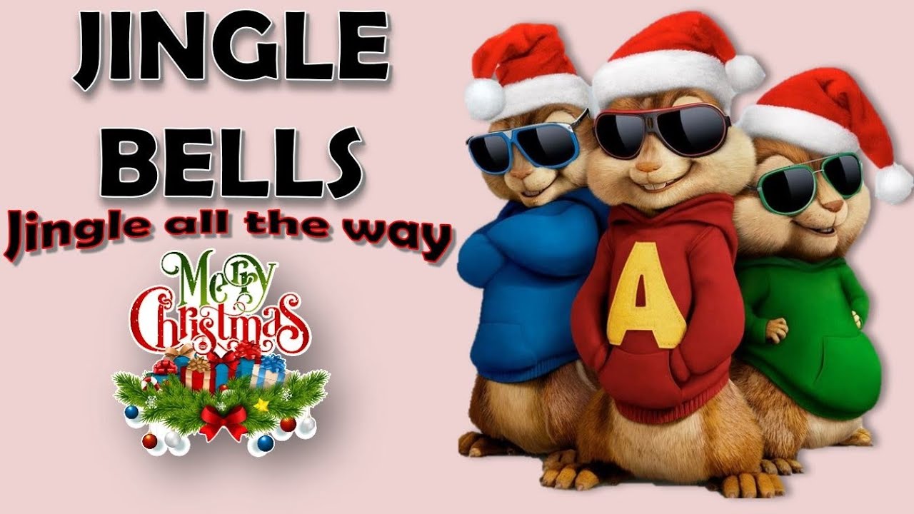 Chipmunks Jingle Bells (with lyrics) 🎅🎄🔔 BoneyM🔔 Jingle all the way