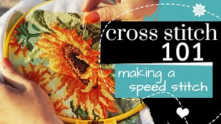 Cross Stitch 101: Making a Speed Stitch | Embroidery Tutorial screenshot 3