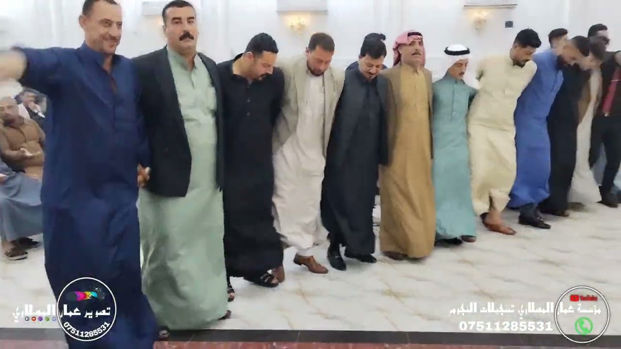 الفنان احمد اللهيبي دبكه زواج يونس العكيدي(3) المايستروحمو شنكالي تصوير عمار المصلاوي