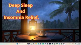Tropical Island Storm: Heavy Rain on Wood for INSTANT SLUMBER.