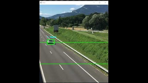 OpenCV speed detector