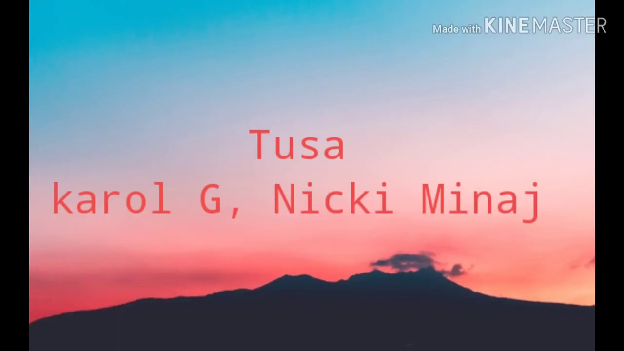 Karol G Nicki Minaj TUSA (lyric video) YouTube