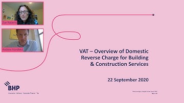 CIS - VAT reverse charge webinar