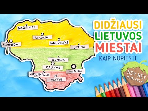 Hey Hey Mokykla DIDŽIAUSI LIETUVOS MIESTAI TOP10 (Žaidimas Didžiausių Lietuvos miestų žemėlapis)
