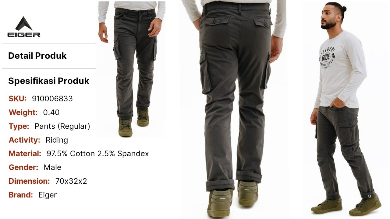 EIGER LANDER RACE PANTS || CELANA EIGER RIDING || 910006833 - YouTube