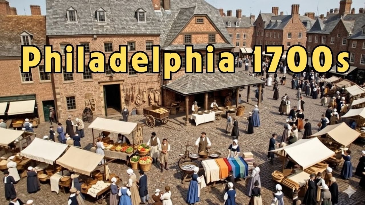 Daily Life Of Philadelphia 1700s (AI Reconstruction)