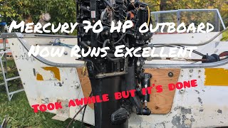Mercury 70 HP outboard runs like it was new