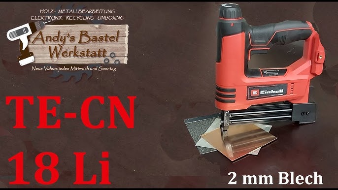 Im Test: Der Einhell Akku-Nagler TE CN 18 Li Solo - YouTube