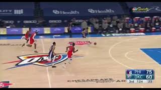 Korkmaz gets his career high 4th steal and takes it for slam