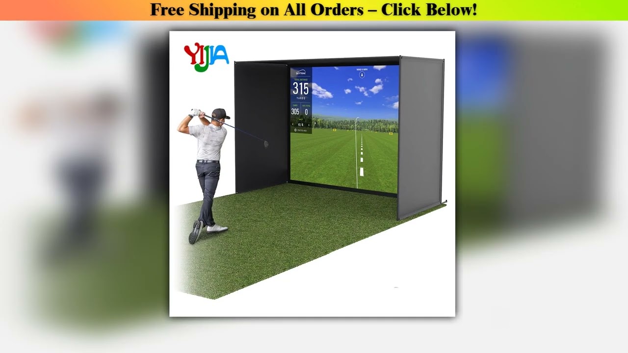 10/12/14ft Outdoor Golf Training Simulator Cage Sports Practice Golf Simulator Enclosure With