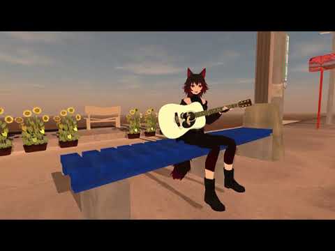 「風になりたい」VRCHAT弾き語り