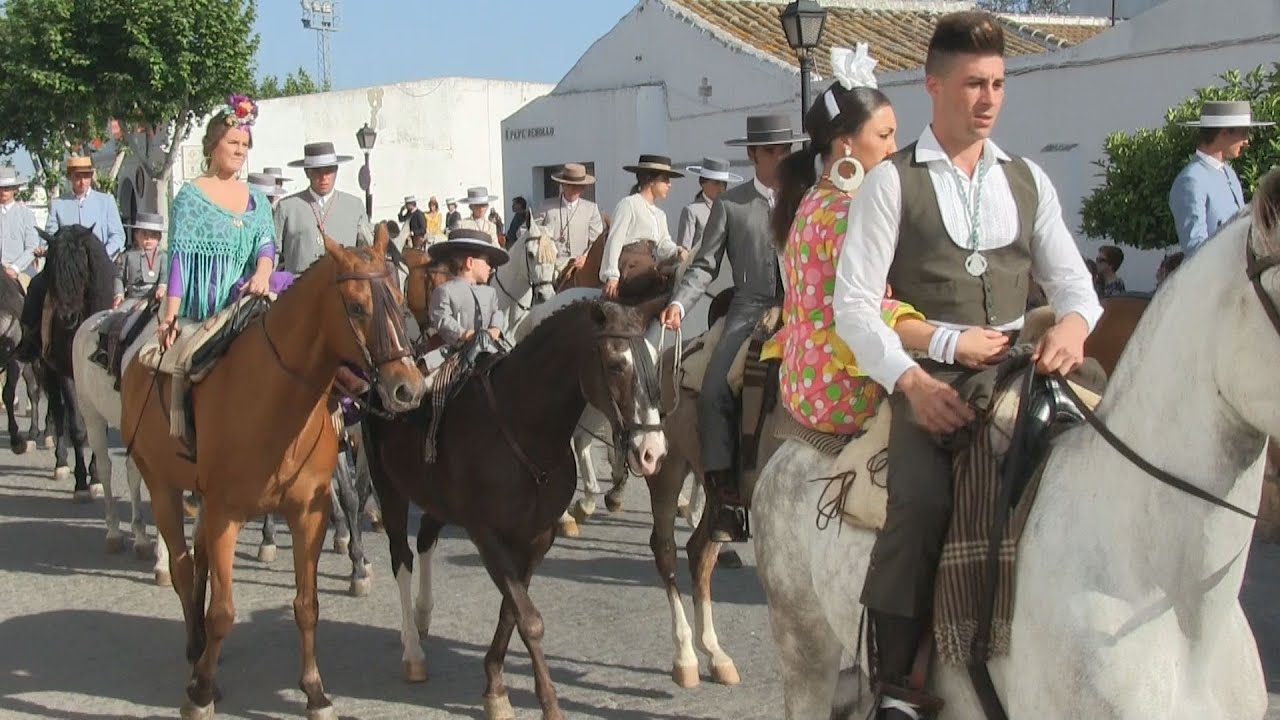 Recorrido salida,  Romeria, Moguer 2015