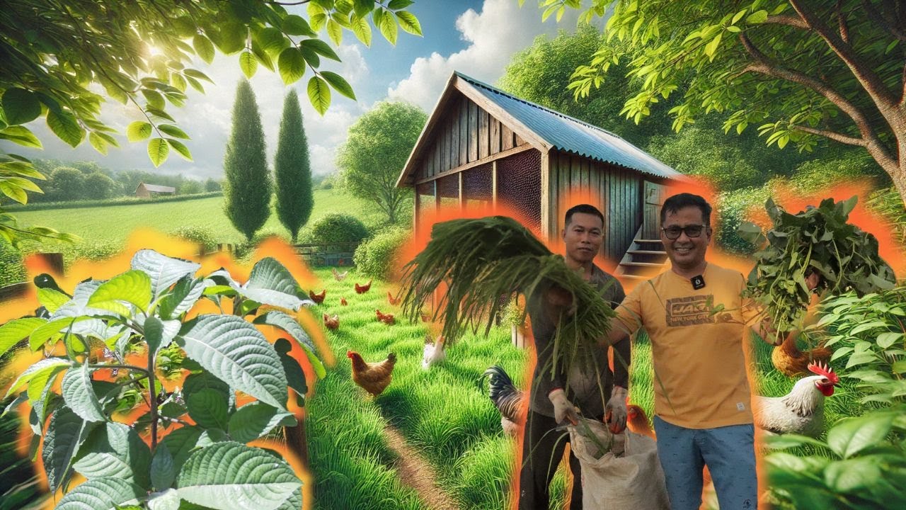 The Philippine native chicken farming And its CHALLENGES. Azolla,adre de Agua Water spinach Coconut