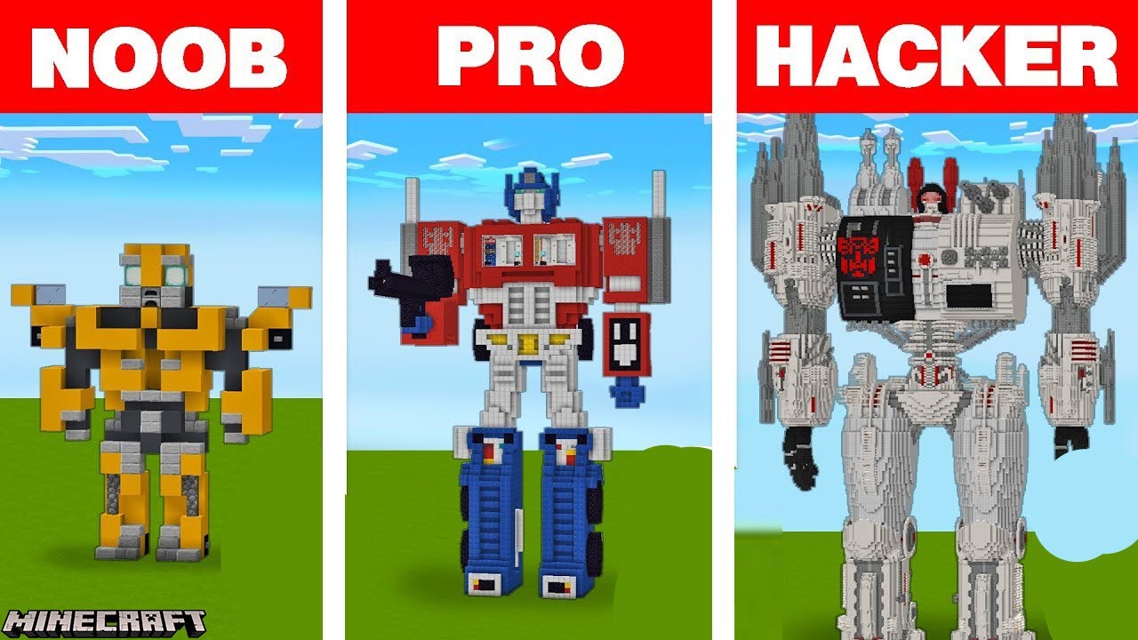 Tiến hóa thành Transformer Optimus prime tối thượng | GHTG Minecraft