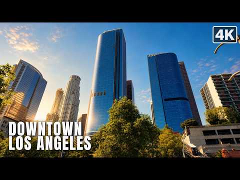 Downtown Los Angeles Walking Tour 2026 - California Vibes [4K/60fps]