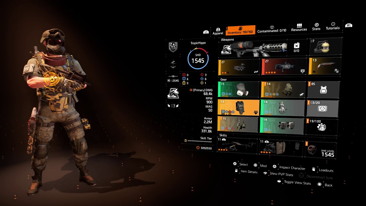 Division 2 Builds 2.2M ARMOUR SHOTGUN TANK YouTube