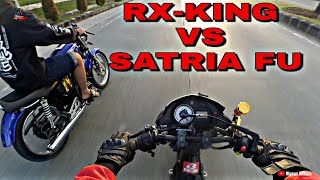 RX KING 135 VS SATRIA FU 150 ||FUNNY RACE