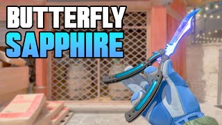★ CS2 Butterfly Knife Sapphire Doppler (FACTORY NEW) | CS2 Knife Gameplay