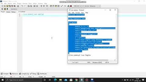 tutorial menghitung luas segitiga menggunakan dev c++
