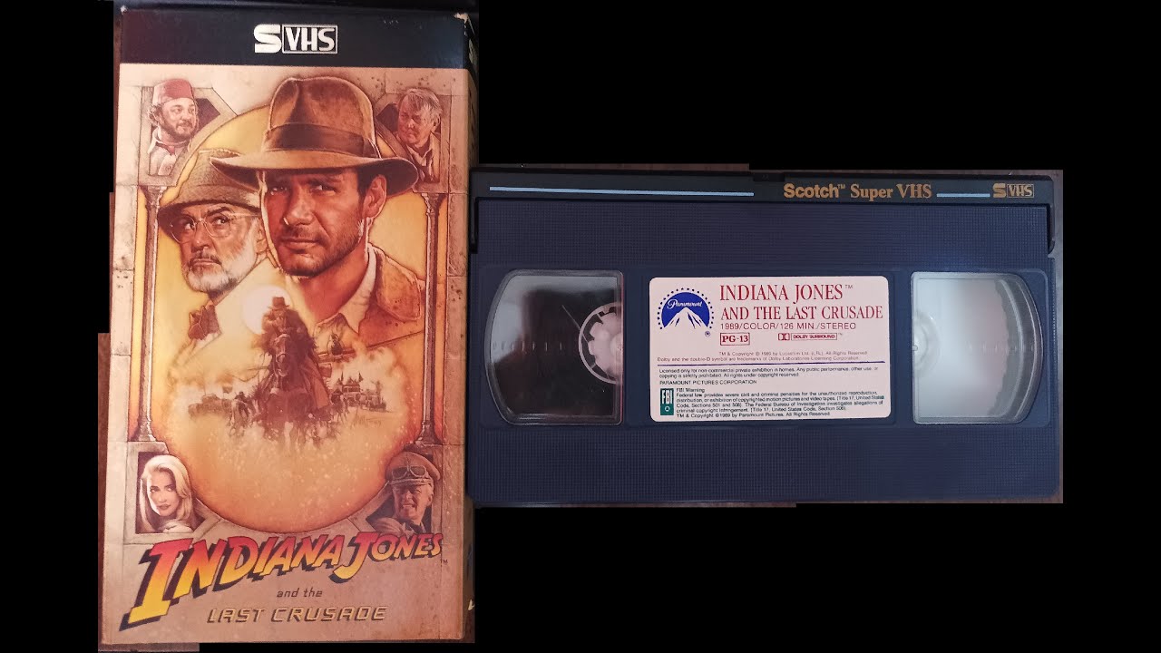 Closing to Indiana Jones and The Last Crusade 1990 Super-VHS (SQPB Capture)