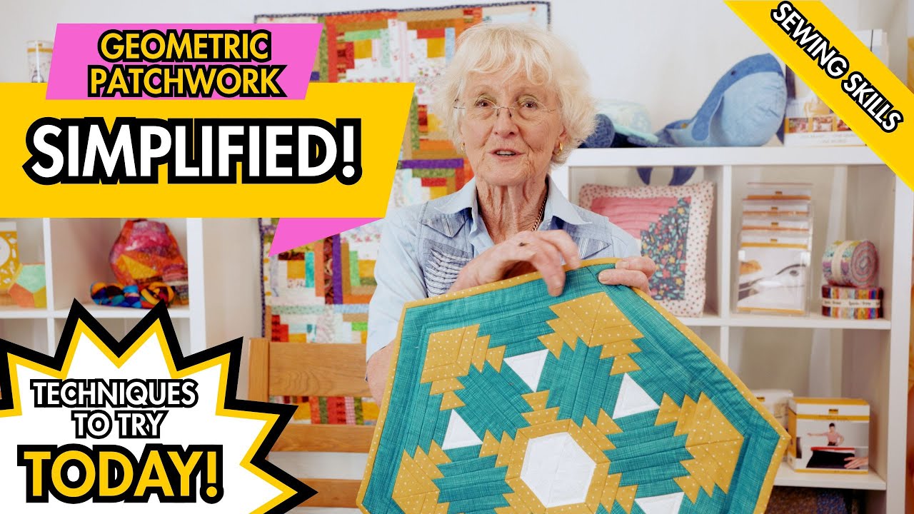 How to Make a Stunning Hexagonal Panel with Quickscreen Triangle | Jennie Rayment Patchwork Tutorial
