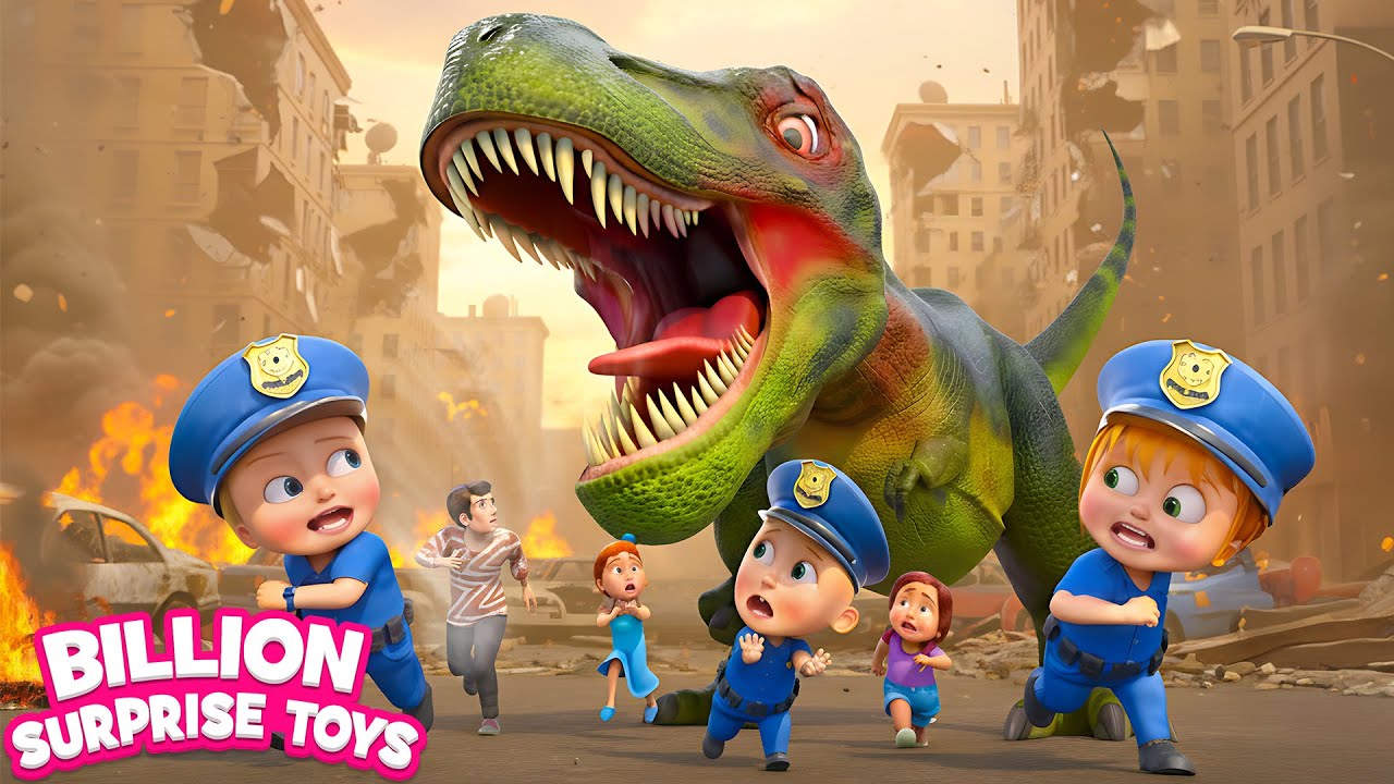 فوضى الديناصورات في المدينة - Dino Chaos in the City! Johnny’s Robot Arms Can’t Stop the Beast!