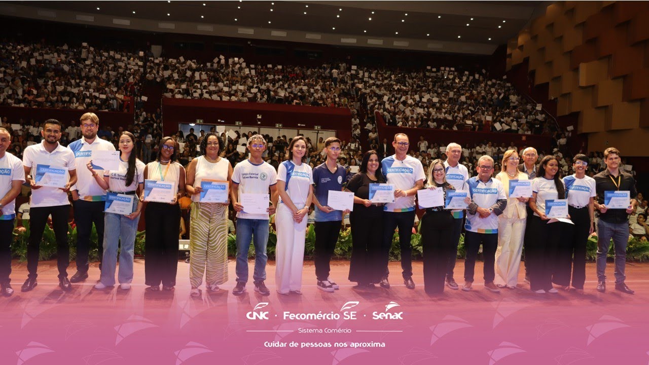 Senac Sergipe e Seed certificam mais de três mil jovens em 20 cursos