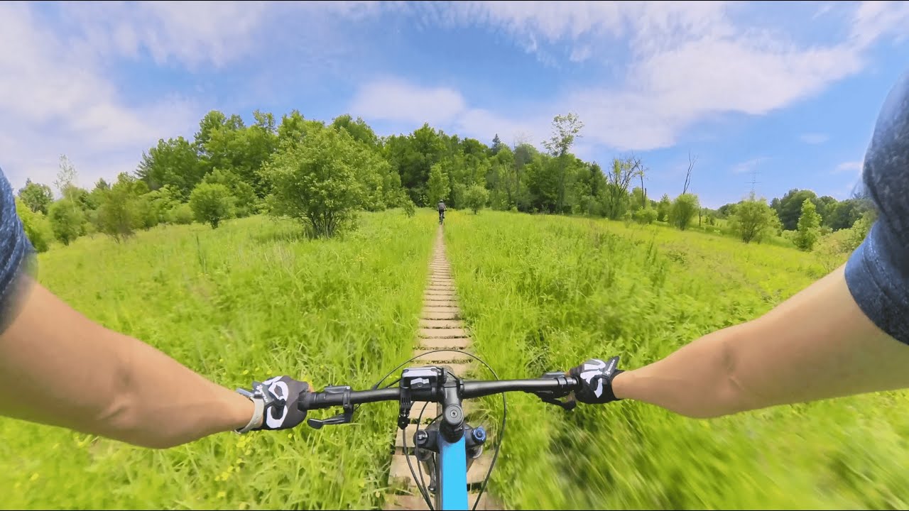 POV Mountain Bike Trail | Insta360 X3 Footage | Pink Lake Gatineau