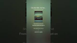 City bus rider, city bus rider - (1 of 2) - male vocals, soft folk song screenshot 2