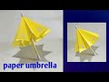 how to make a paper umbrella at home