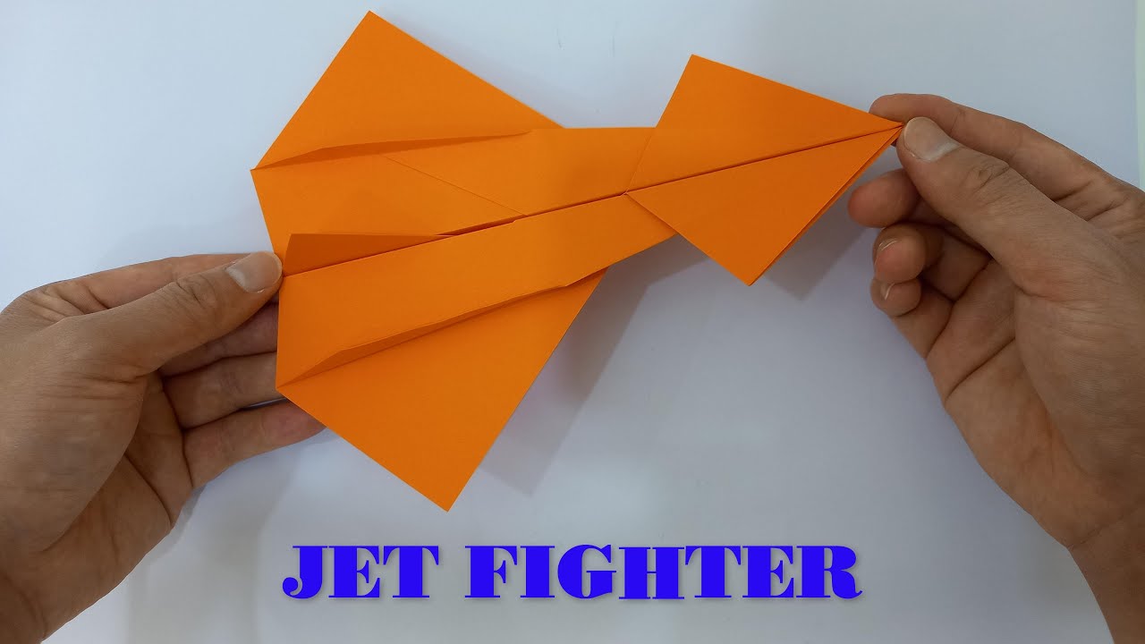 How to make an origami jet fighter easy | Paper jet fighter - YouTube