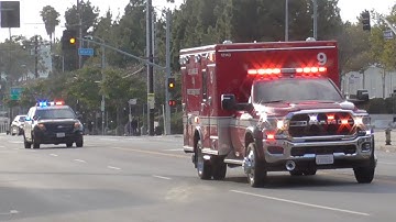 LAFD Rescue 9 & LAPD Transporting 7/26/2025