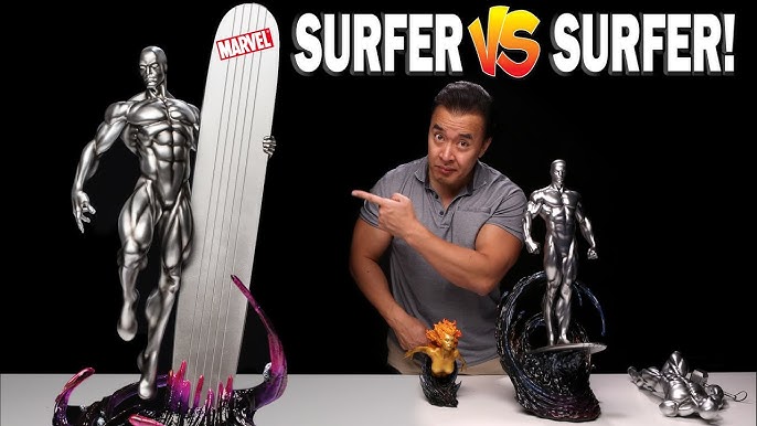 Diamond Select Toys Marvel Premier Collection: Silver Surfer Statue,  Multicolor, 12 inches