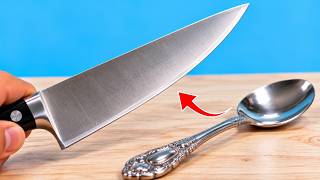 99% of People Don’t Know a Spoon Can Do This to a Knife!