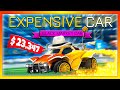 Using the most expensive car in rocket league